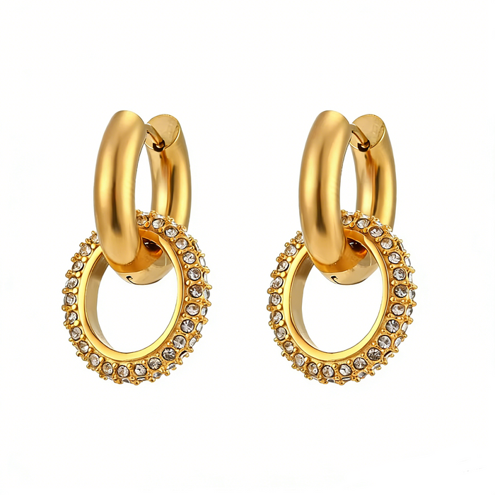 Crystal link hoops
