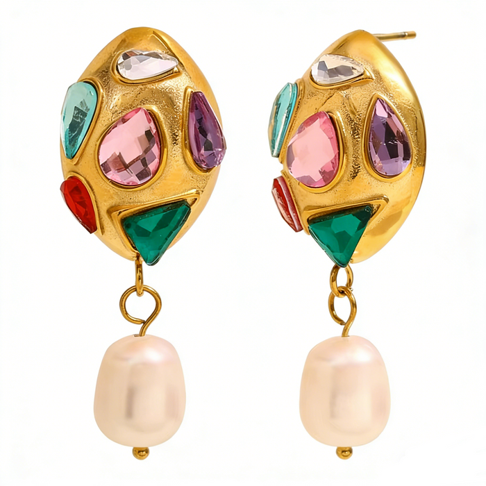 Jewel & pearl drops