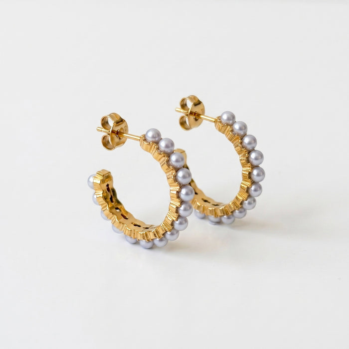 Gold plated parel hoops
